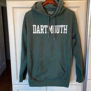 Dartmouth Green hooded heavyweight sweatshirt, L, pet/smoke free home, 70/30.